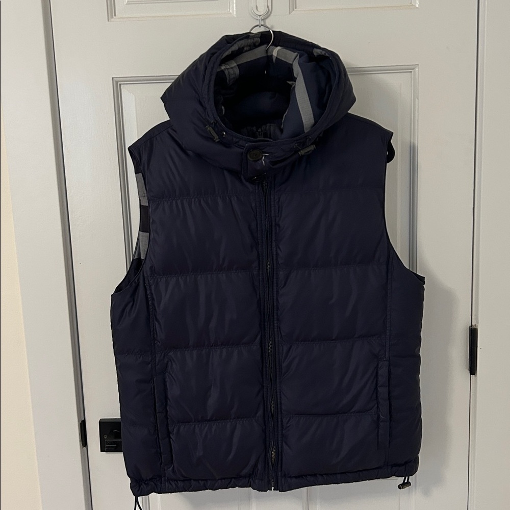 Burberry Checkered Down Puffer Vest (sz L)